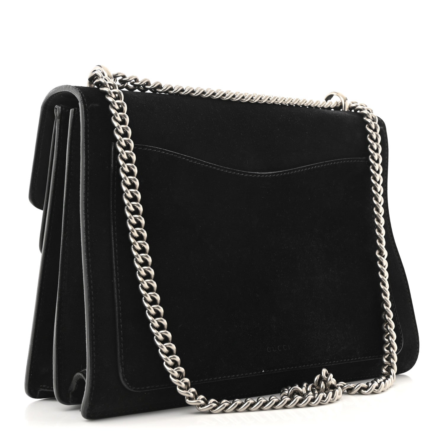Suede Medium Dionysus Shoulder Bag Black