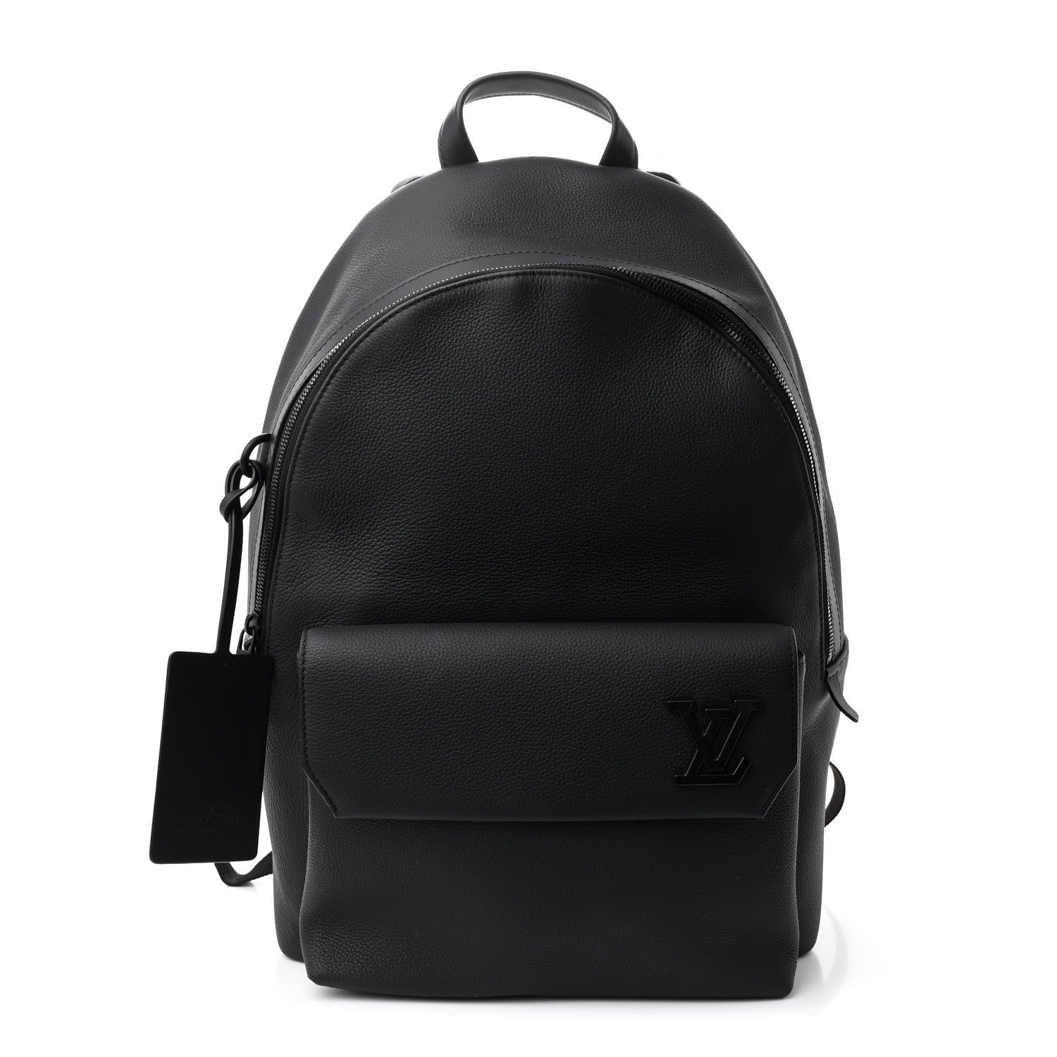 Grained Calfskin Aerogram Takeoff Backpack Black