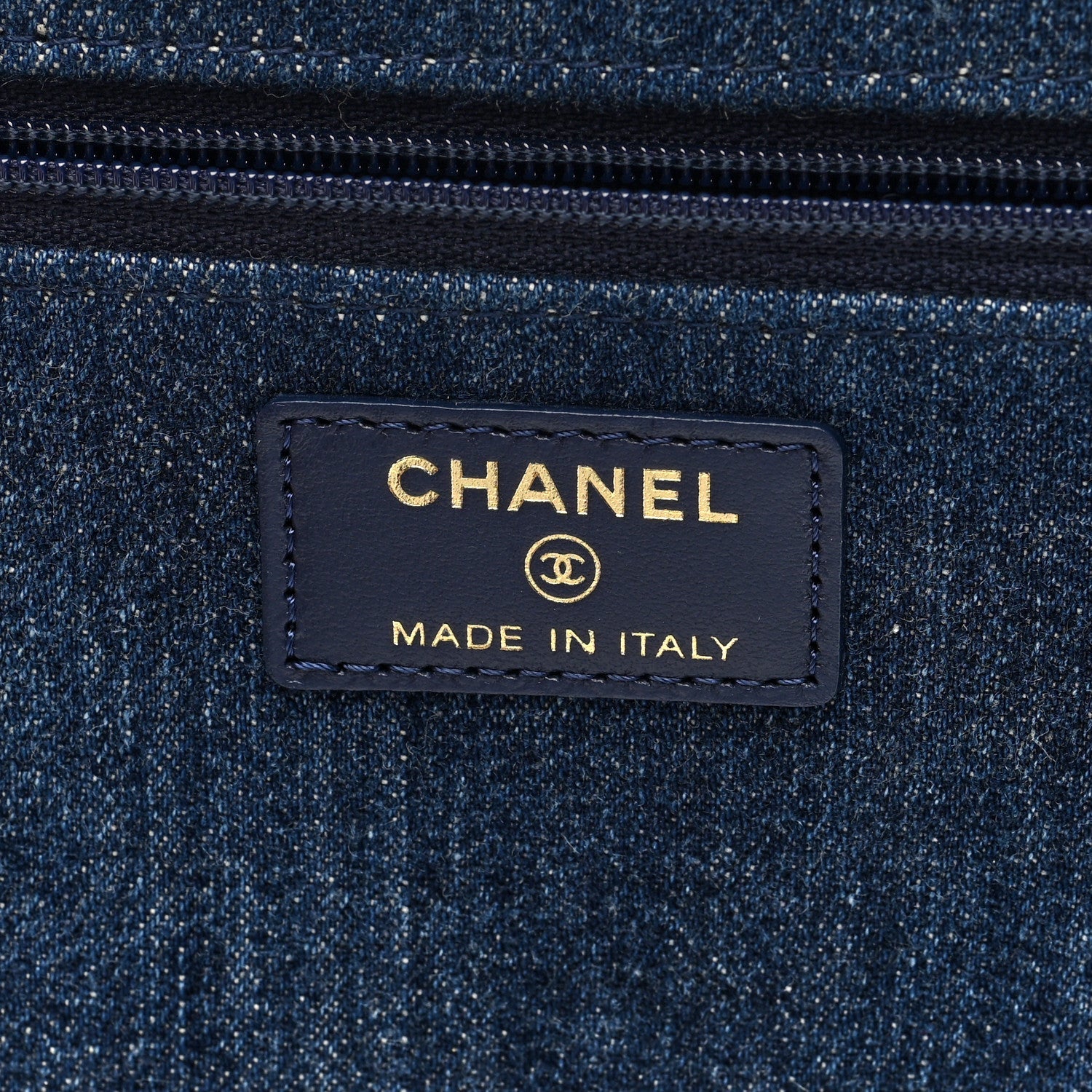 Denim Quilted Chanel 19 Wallet On Chain WOC Blue