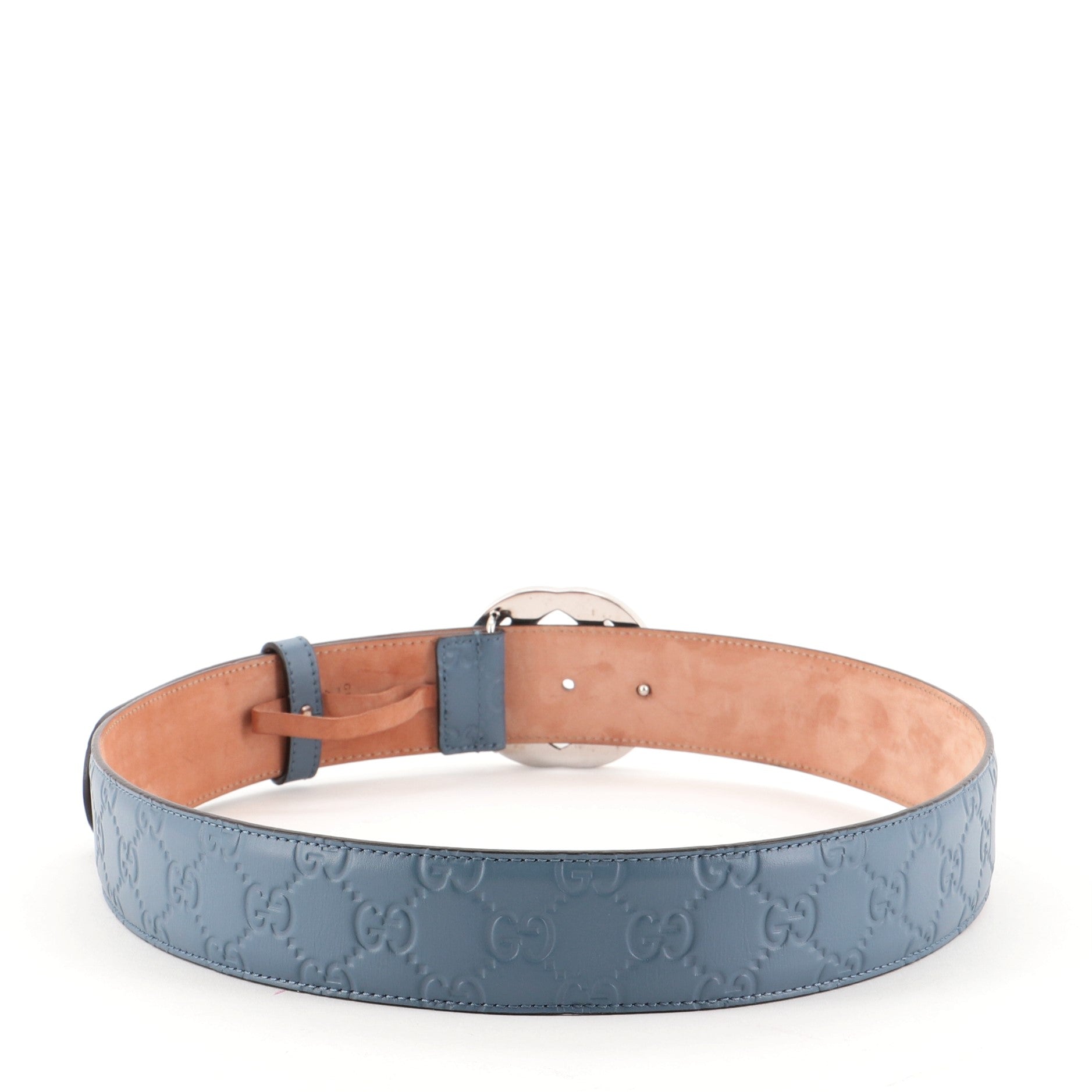 Interlocking G Belt Guccissima Leather Wide 90