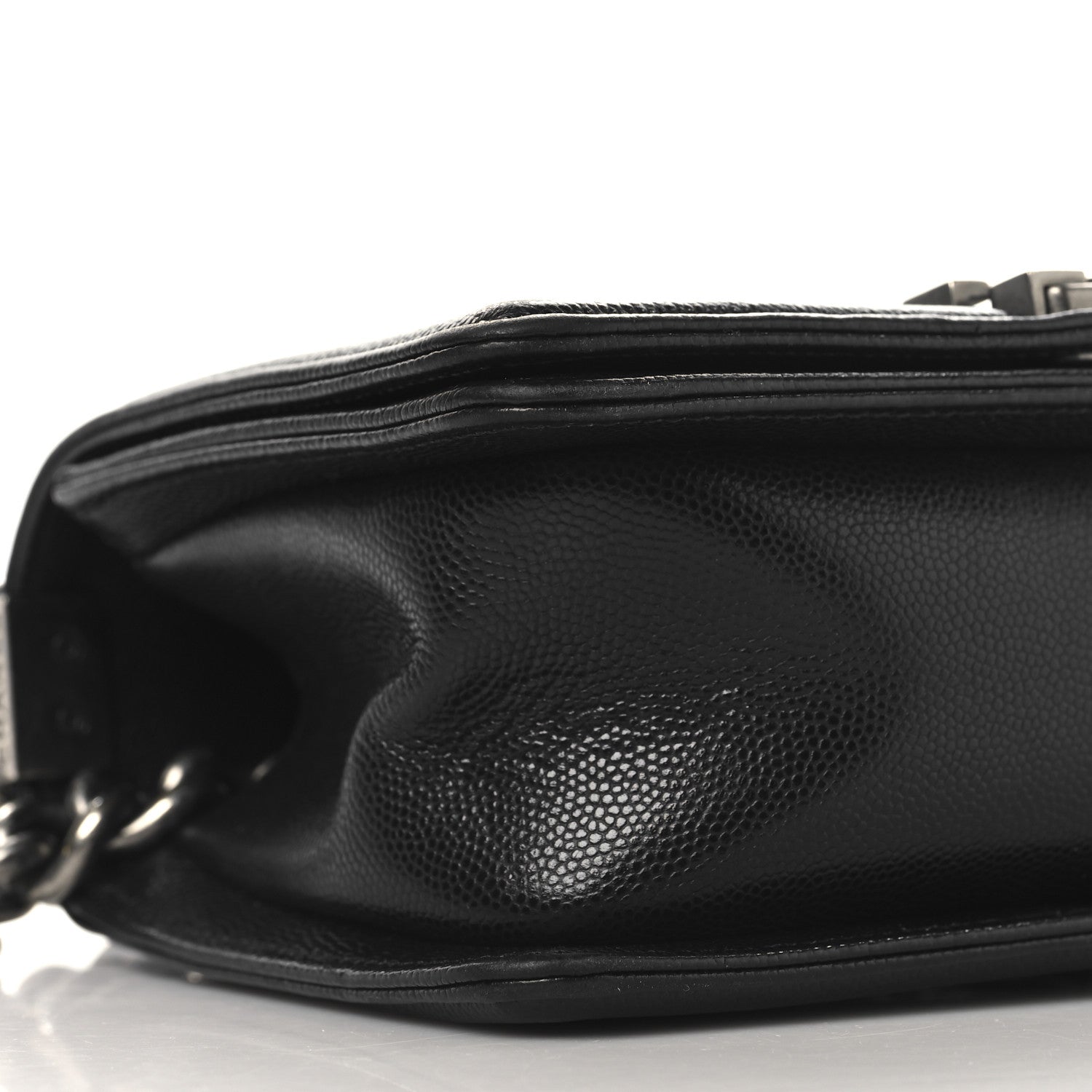 Caviar Quilted Small Boy Flap Black