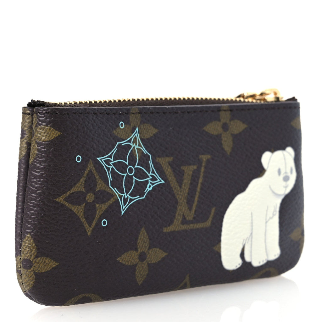 Monogram 2025 Christmas Animation Key Pouch Azur Frost