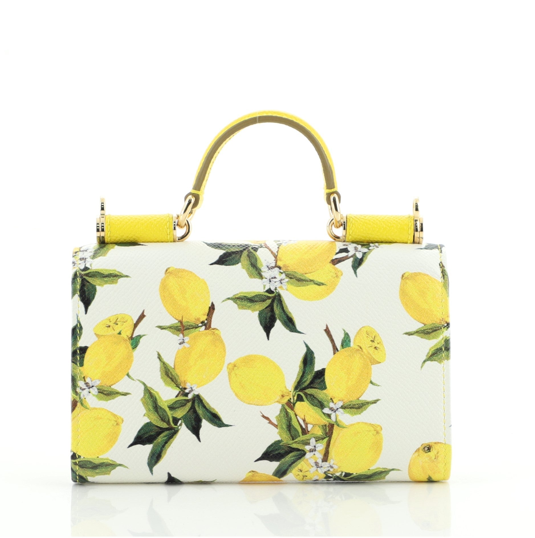 Sicily Wallet on Chain Printed Leather Mini