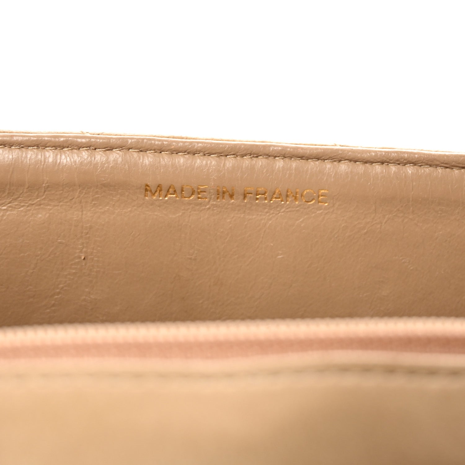 Lambskin Quilted Medium Square Flap Bag Beige