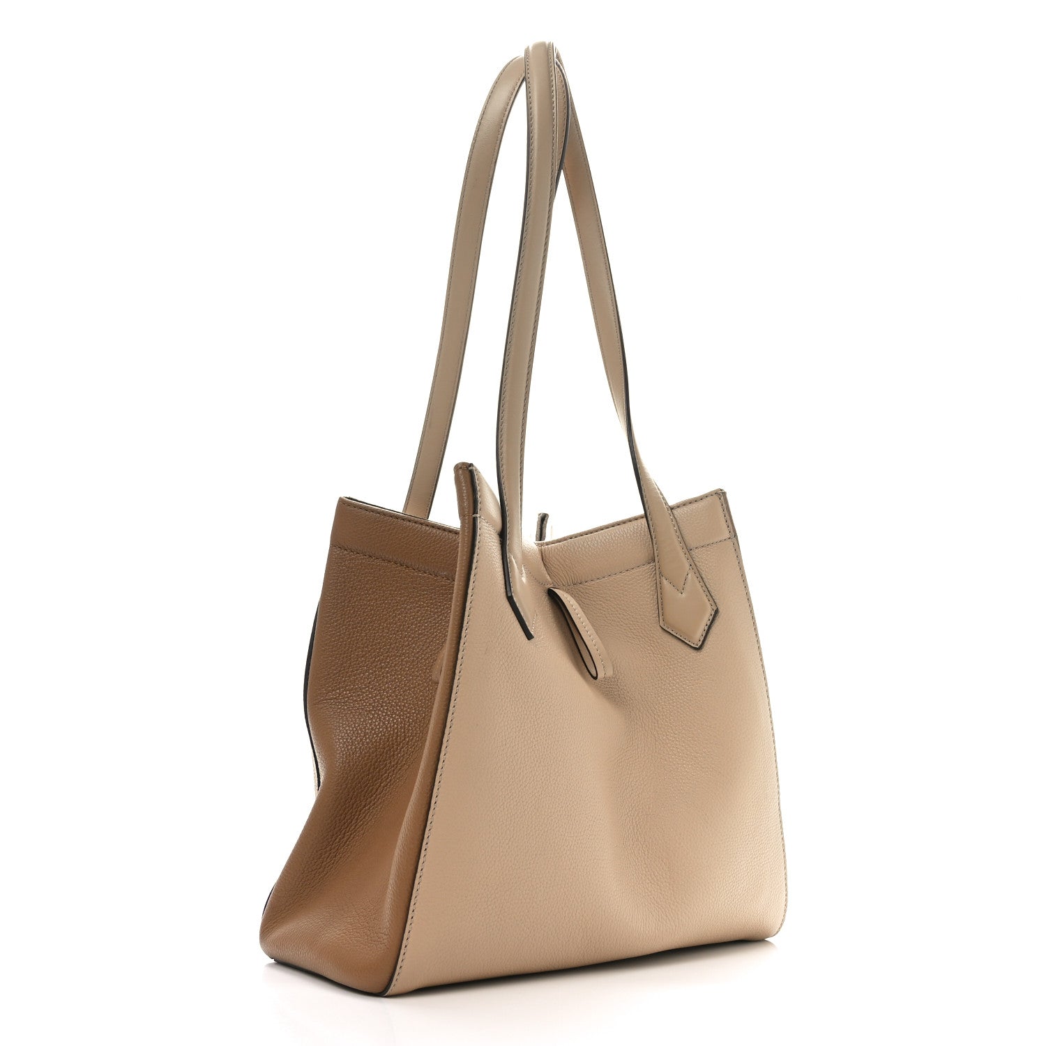 Vitello Cher Grace Bi-Color Medium Fendi Origami Beige Amido Sand