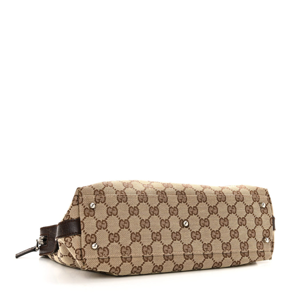 GG Monogram Web Pop Tote Brown