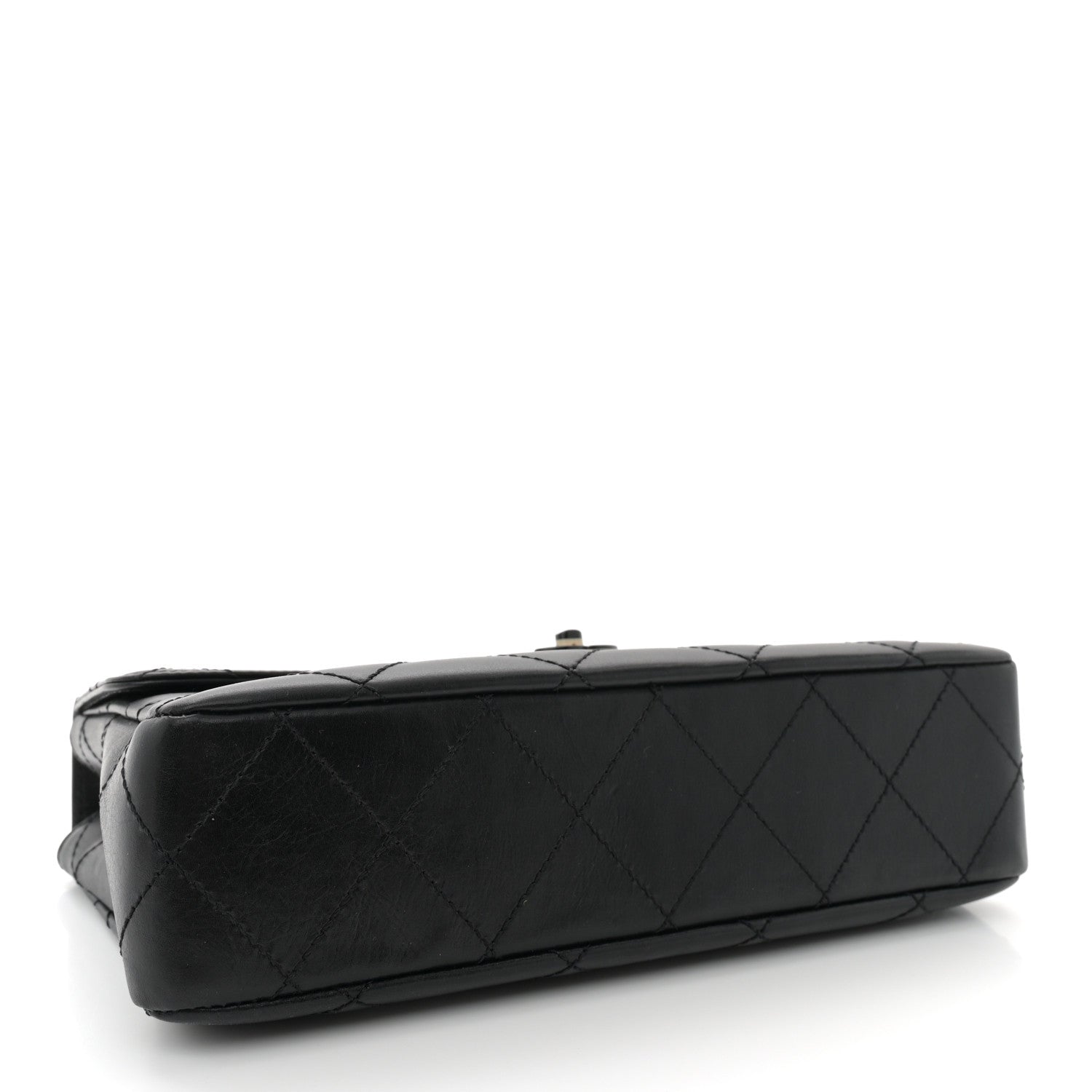 Lambskin Bekko Resin Medium Single Flap Black