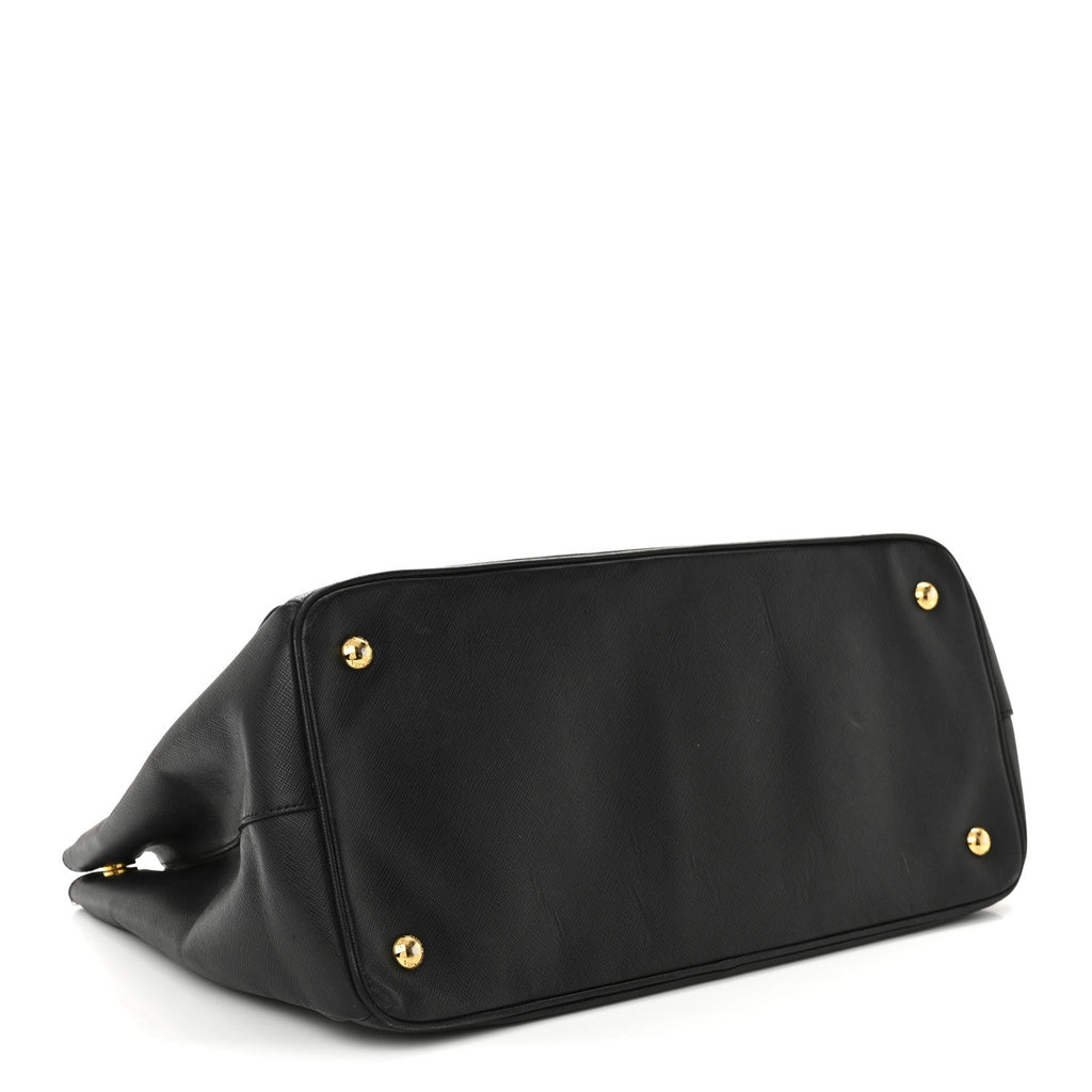 Saffiano Lux Large Tote Black