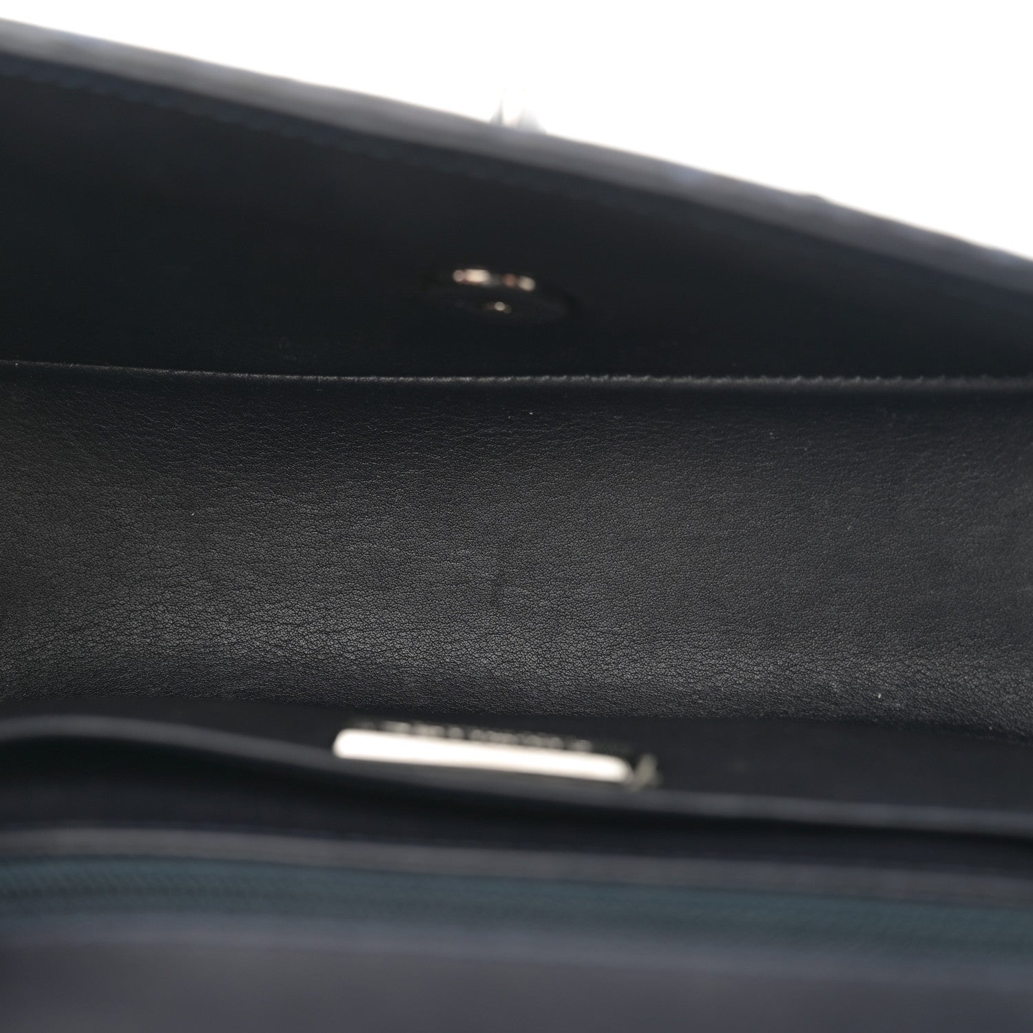Snakeskin Mini Rectangular Flap Navy Blue
