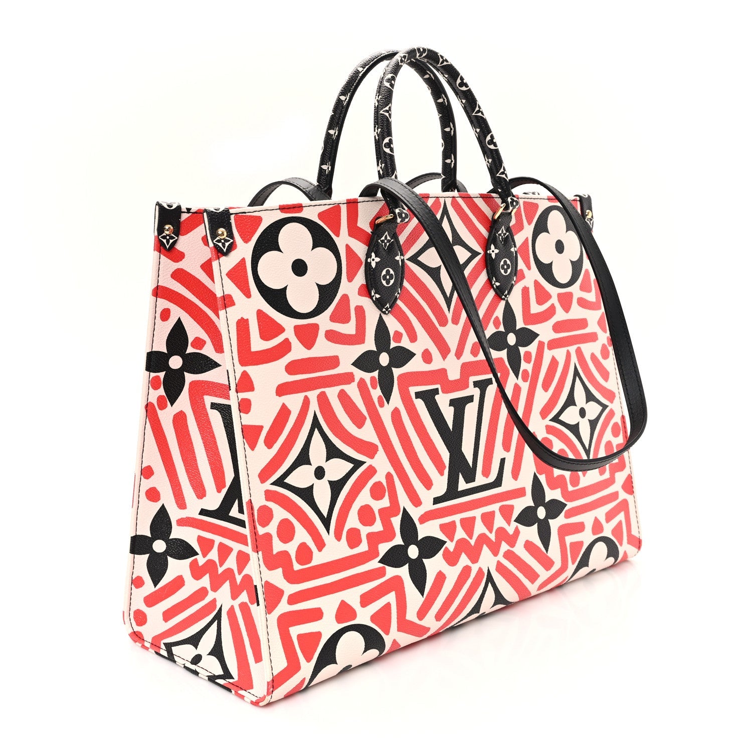 Monogram Giant Crafty Onthego GM Creme Rouge Black