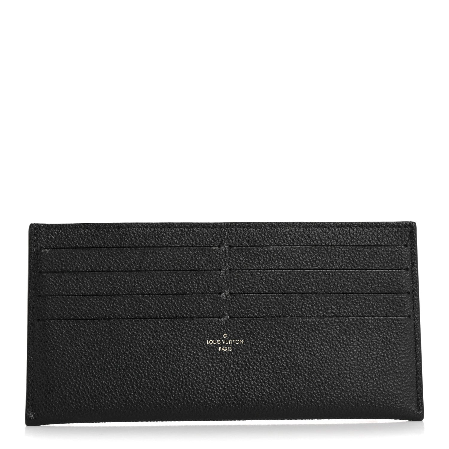 Calfskin Felicie Chain Wallet  Holder Insert Black