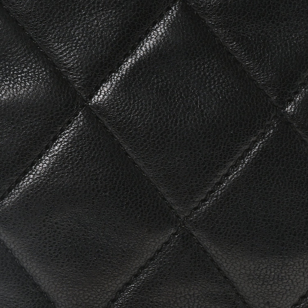 Caviar Quilted Shoulder Bag Black