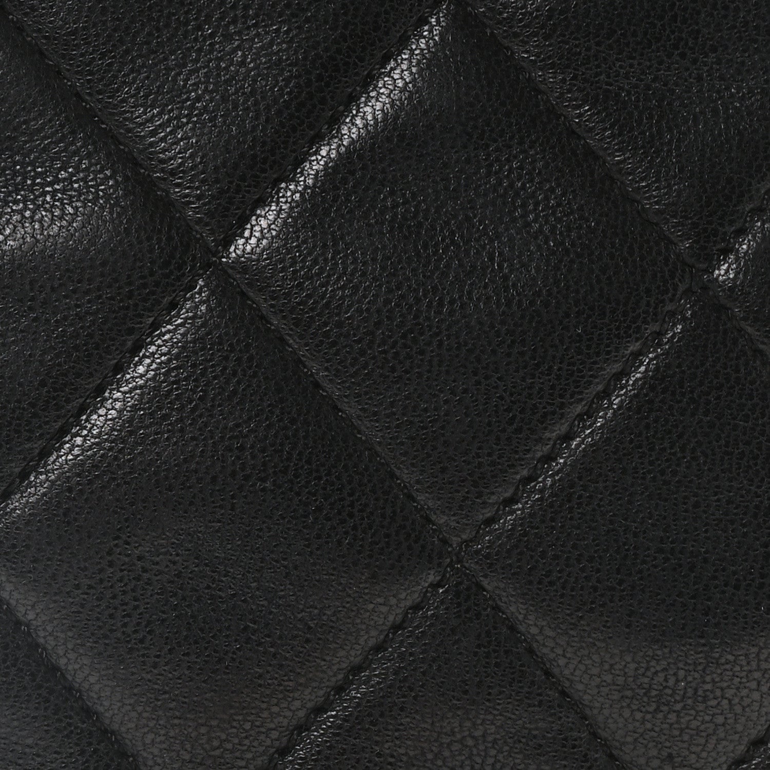 Caviar Quilted Shoulder Bag Black