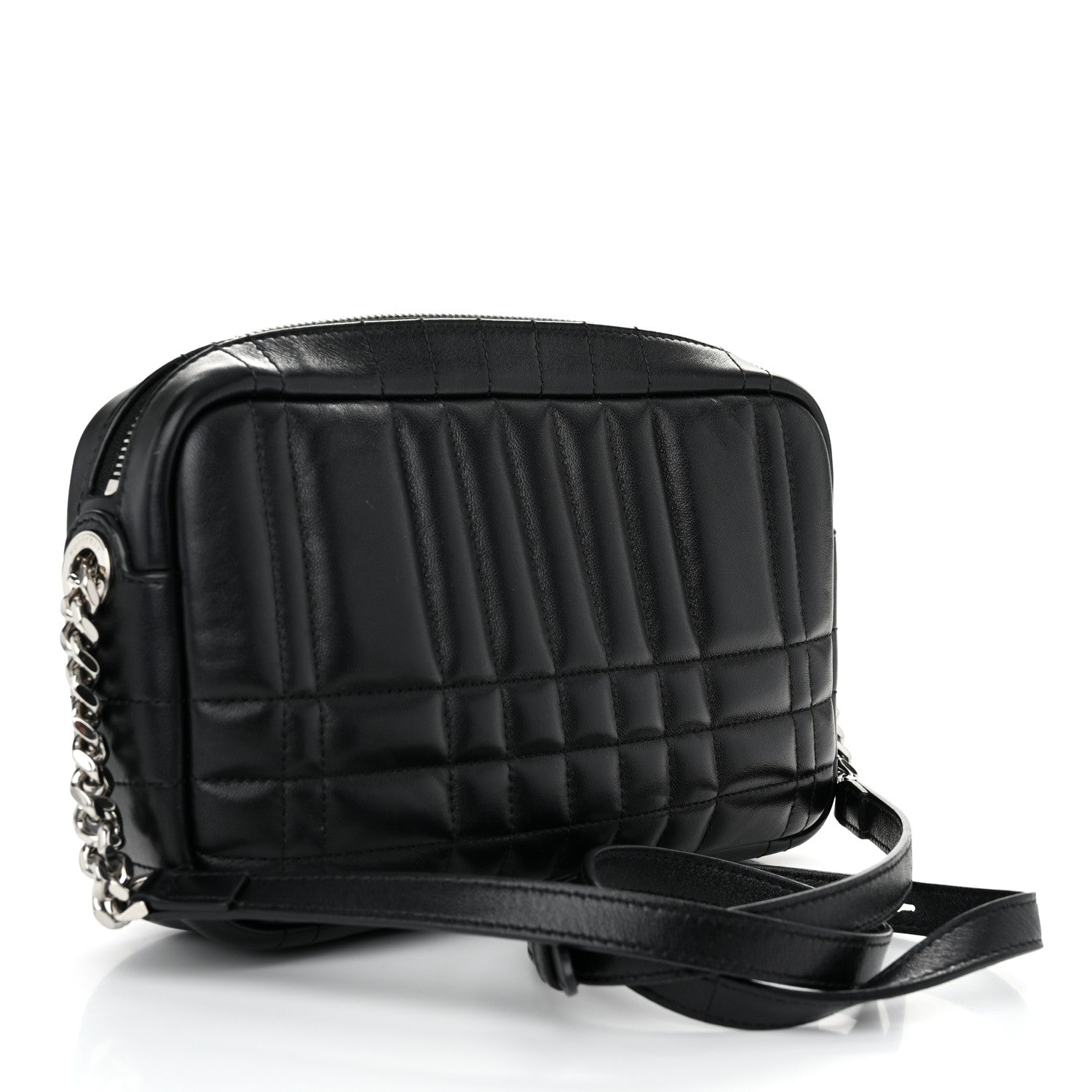 Calfskin Quilted Small Lola Camera Bag Black