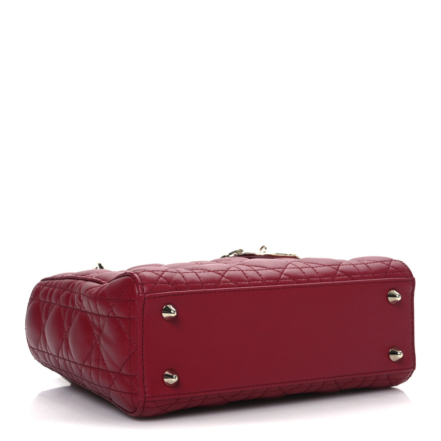 Lambskin Cannage Small My ABCDior Lady Dior Red