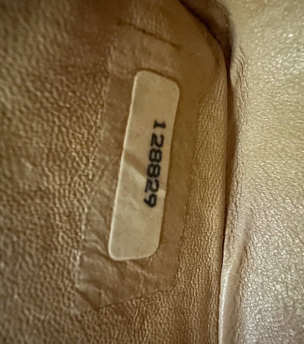 Chanel Vintage 1989 Beige and Black Two-Tone Medium Flap Bag