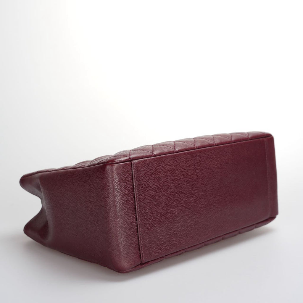 Chanel shopping Tote Burgundy medium Cavier Leather