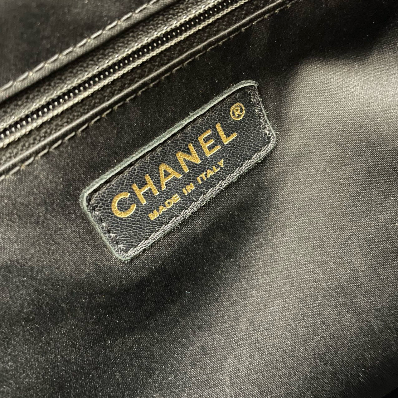 Chanel Large Grand Shopping Tote Black GST Bag in Caviar Leather with Gold Hardware