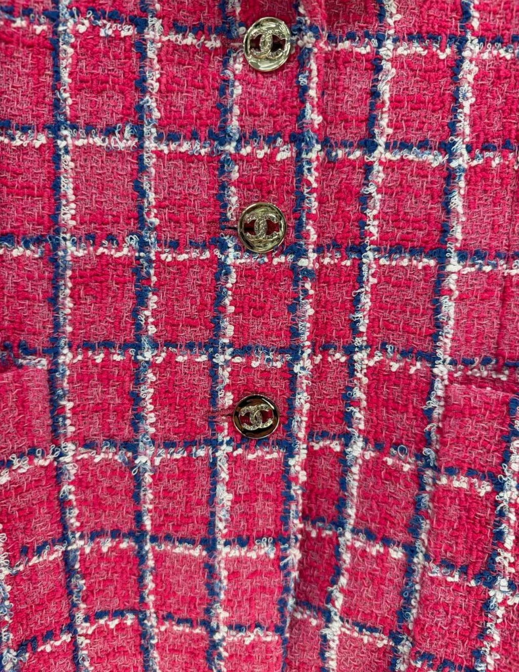 Chanel 24P pink tweed jacket size 36