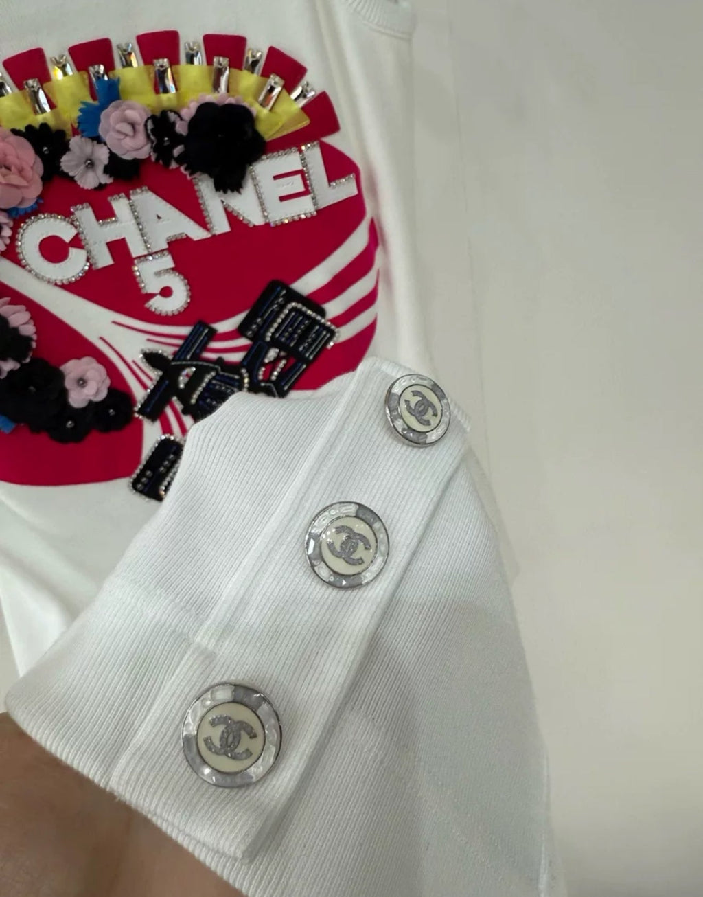 Chanel 23C Formula 1 White Dress