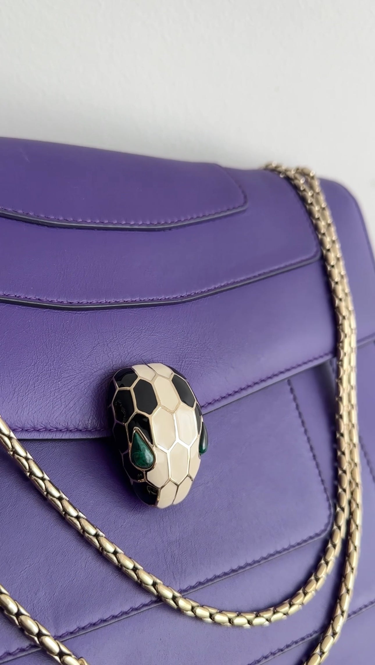 Bvlgari Serpenti Forever Flap Purple Large