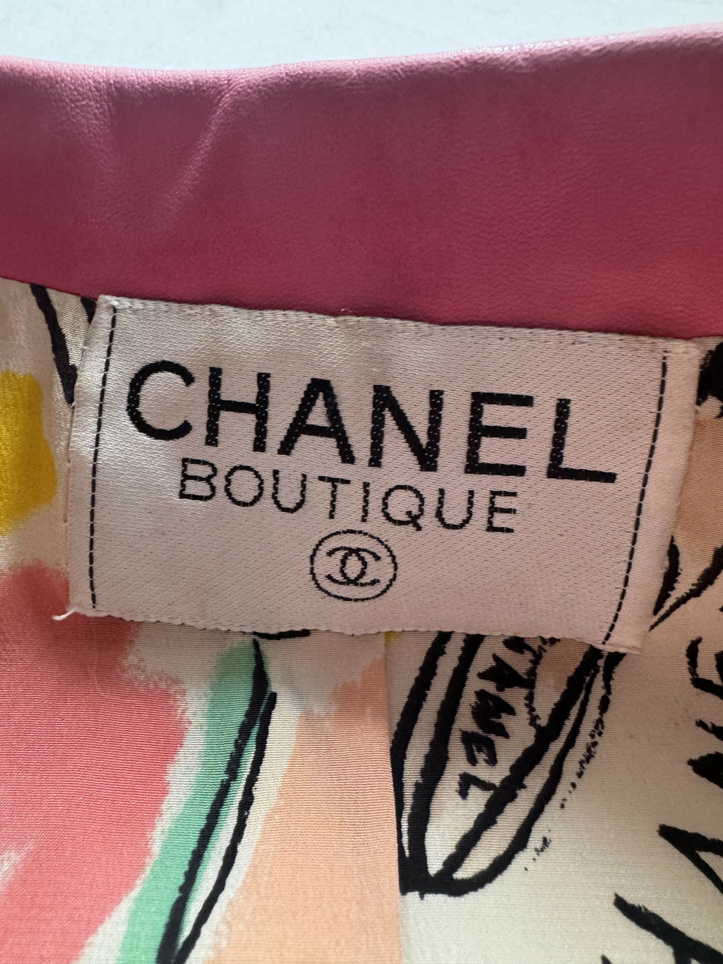 Chanel Vintage 1995 Barbie Pink Leather Cropped Jacket