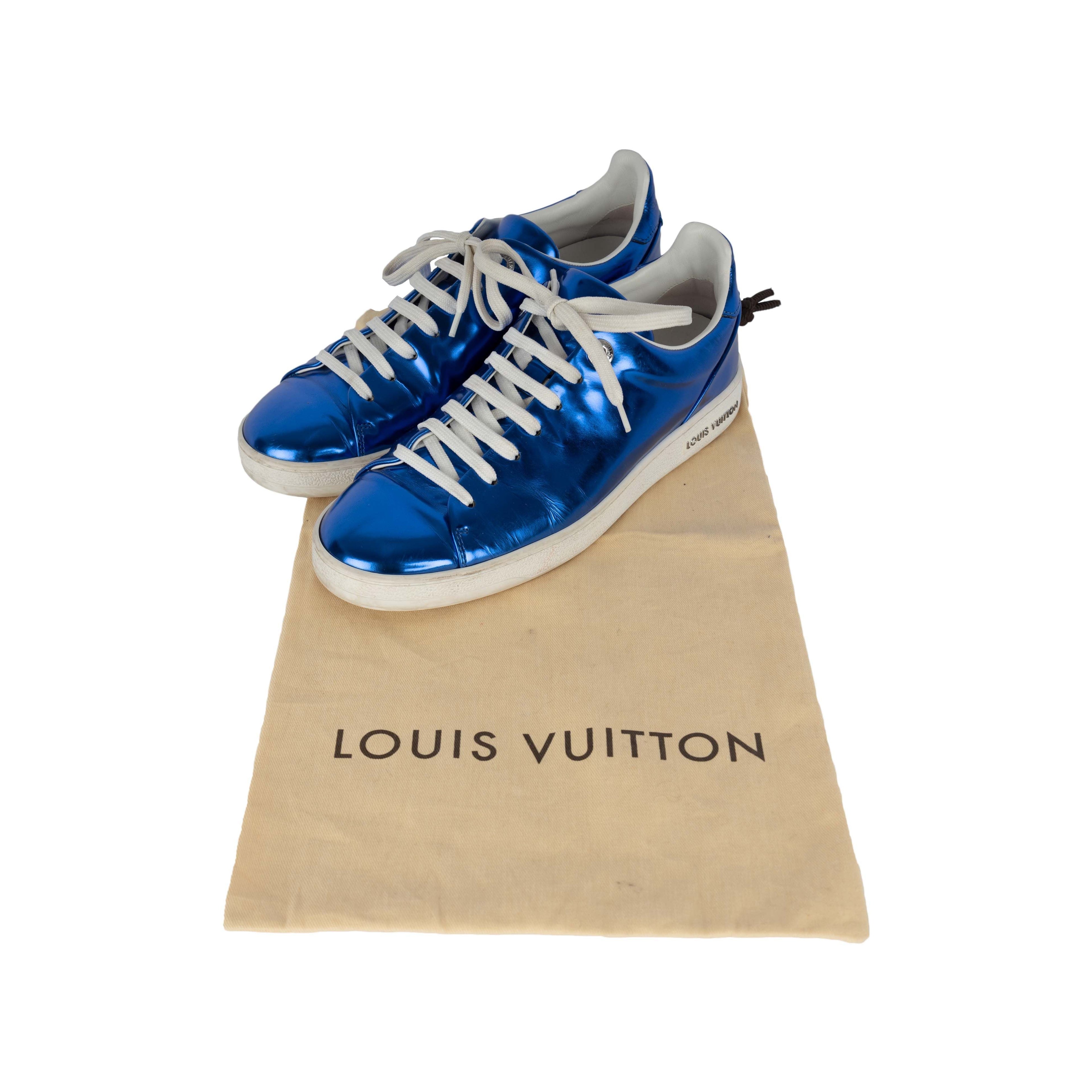 Louis Vuitton Metallic Blue Sneakers