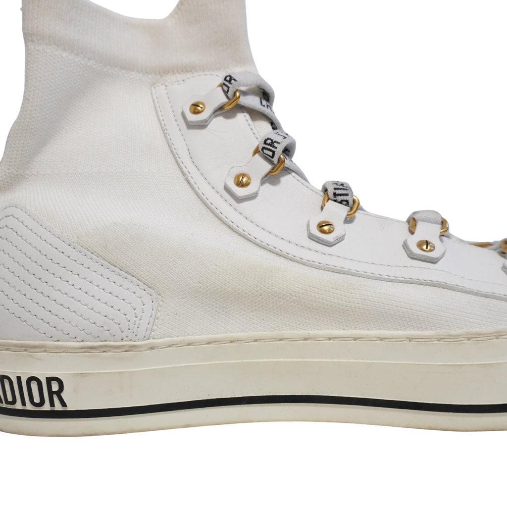 Christian Dior 'Walk N Dior' Hightop Sock Sneakers - Women's 38.5