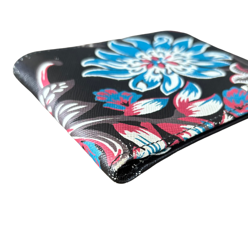 Prada Floral Bi-Fold Wallet