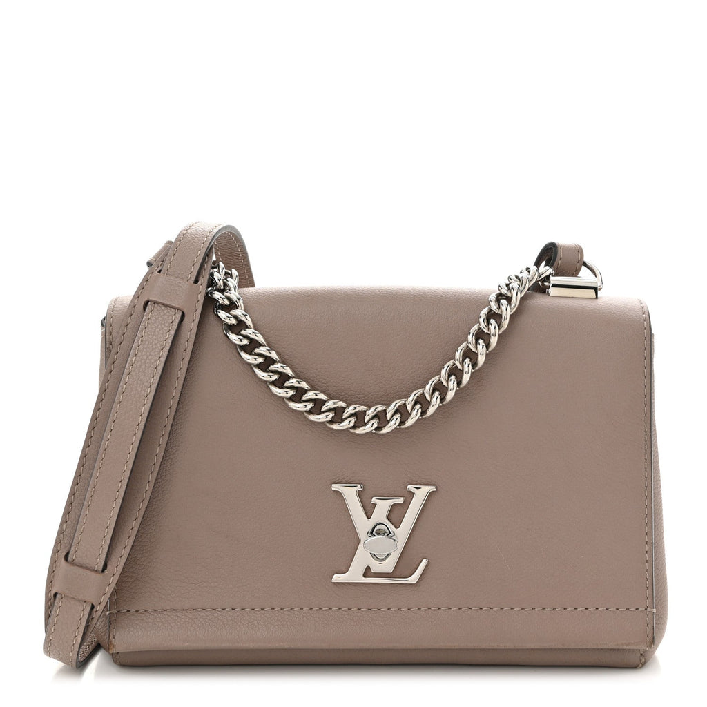 Soft Calfskin Lockme II Chain Bag BB Mastic