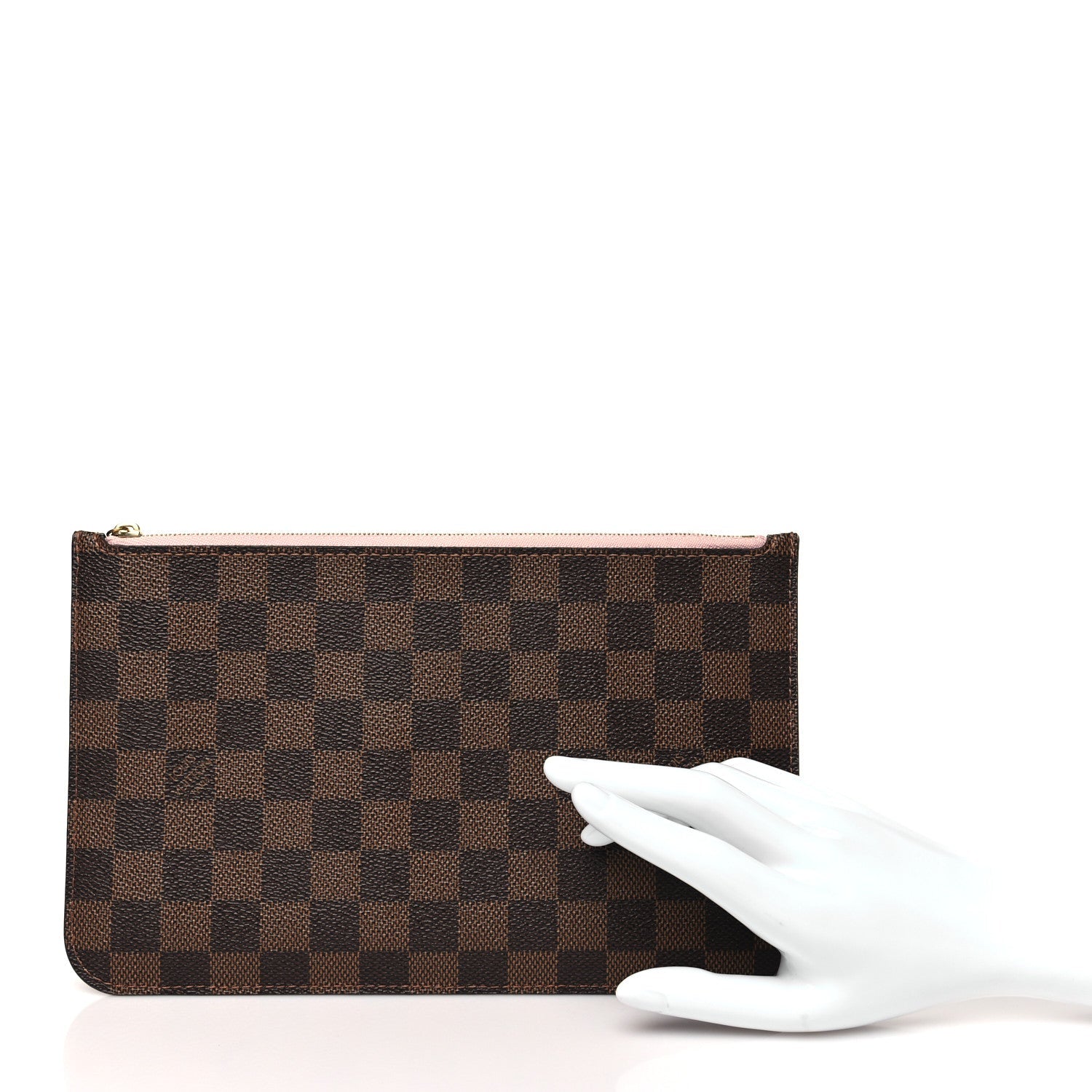 Damier Ebene Neverfull MM GM Pochette Rose Ballerine