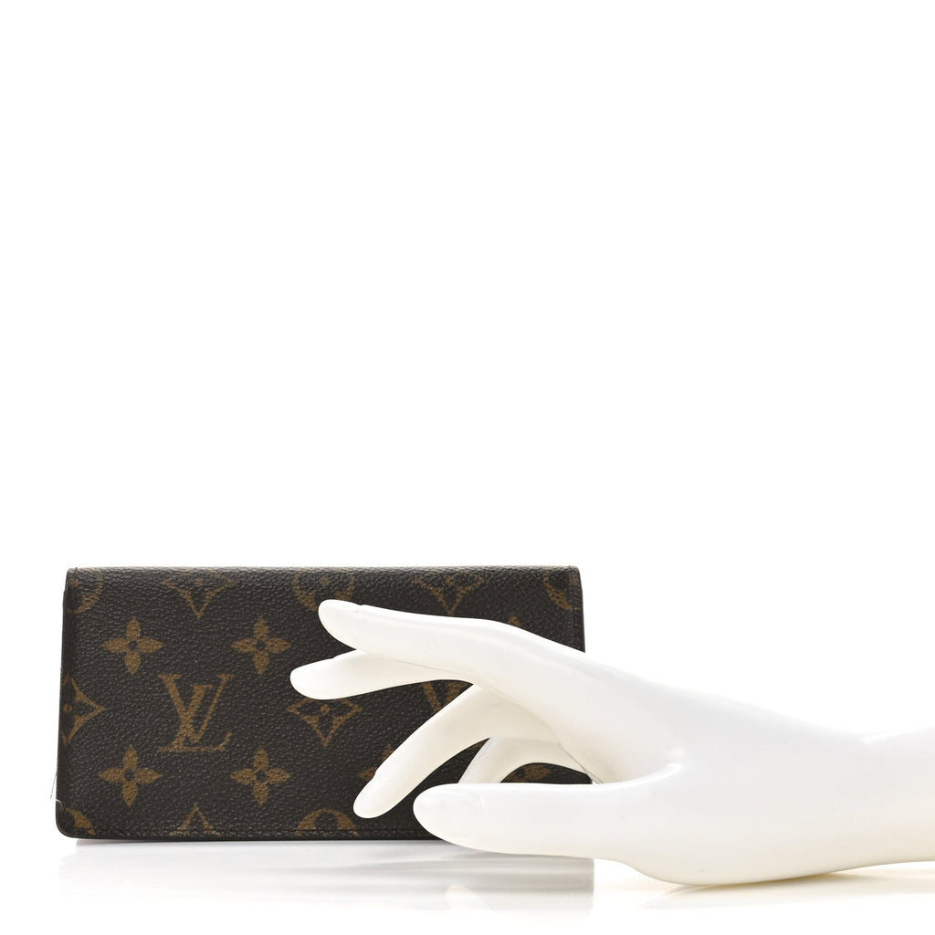 Monogram Simple Checkbook Holder Wallet Cover