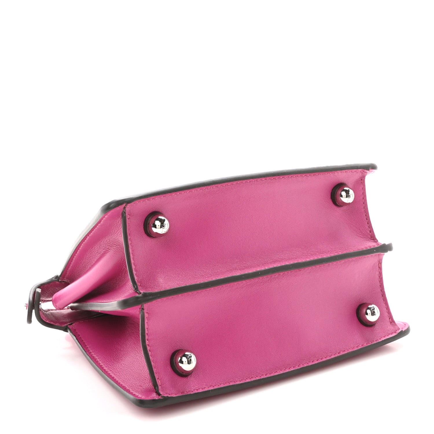 Shiny Nappa Petite Peekaboo I SEE U Satchel Magenta