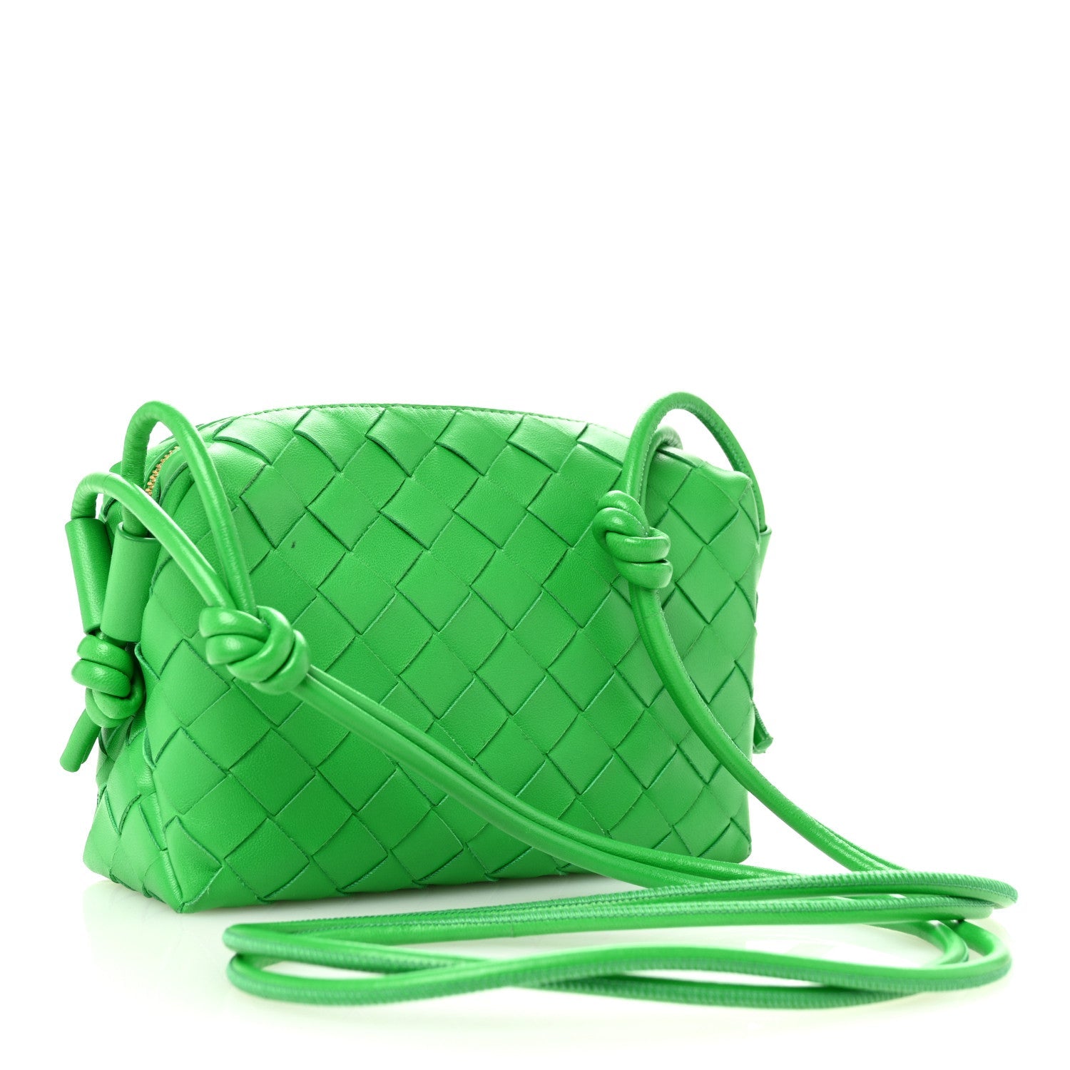 Nappa Intrecciato Mini Loop Camera Bag Parakeet