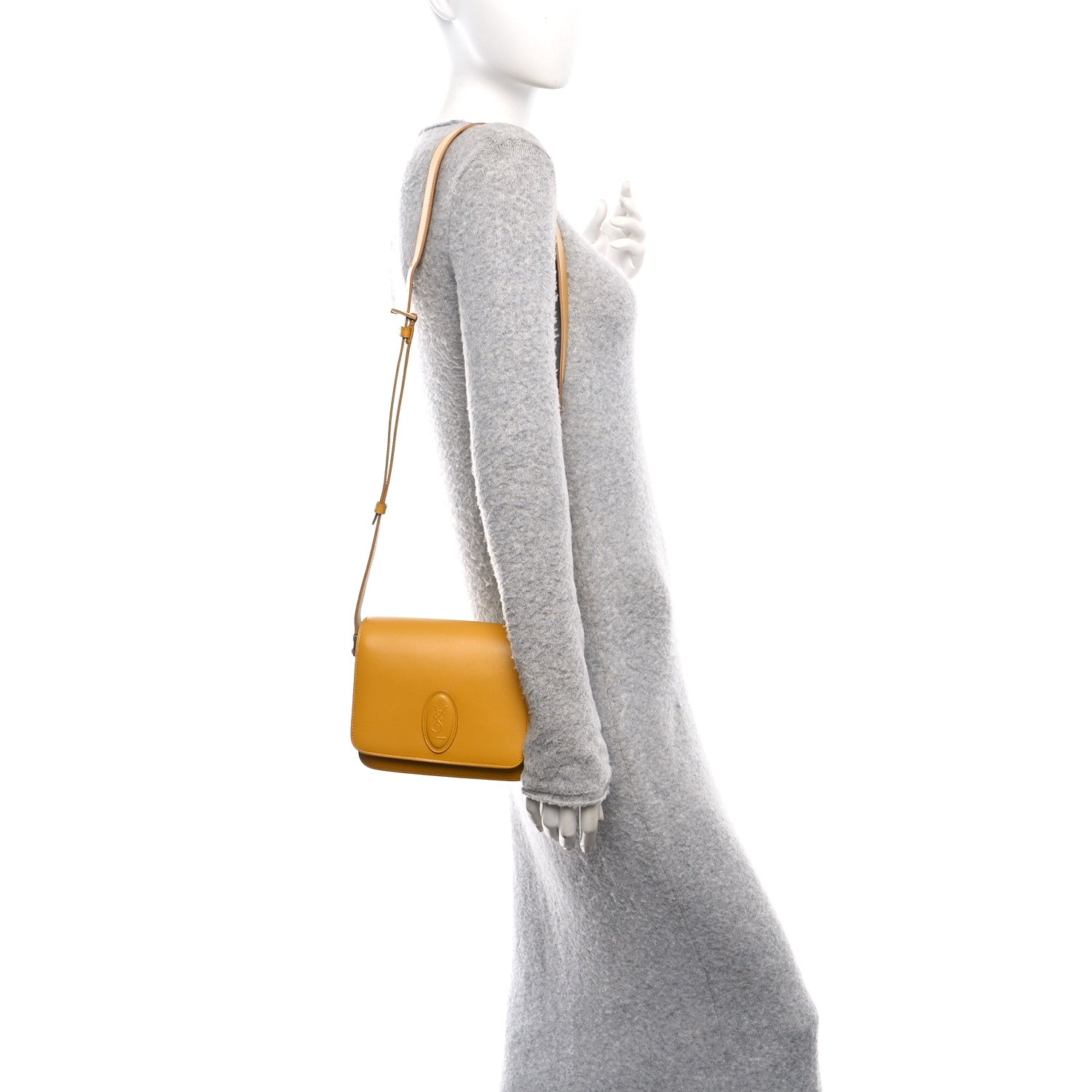 Calfskin Le 61 Shoulder Bag Yellow