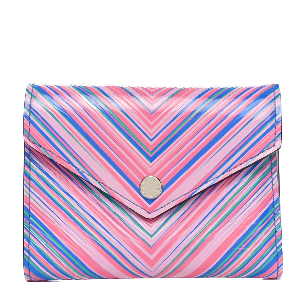 Epi Tropical Victorine Wallet Blue Rose