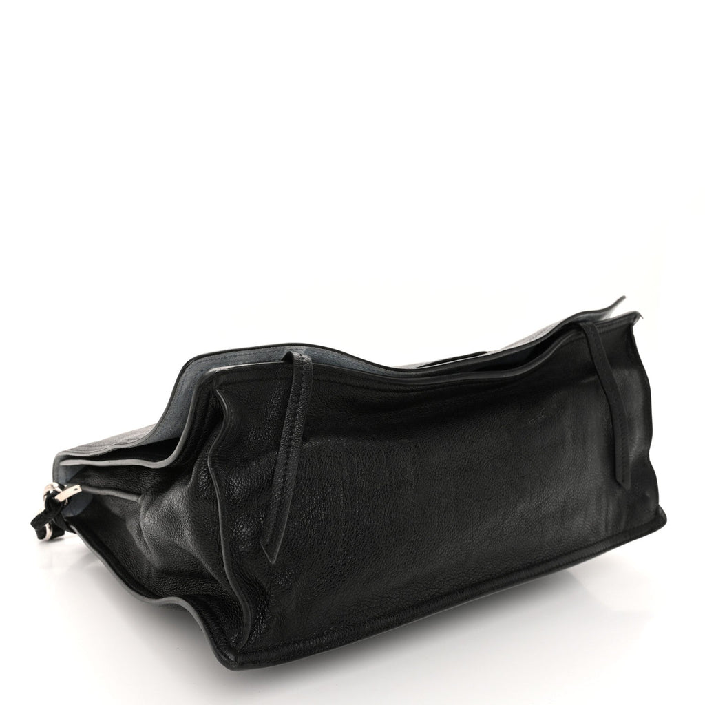 Glace Calf Etiquette Flap Black Astrale