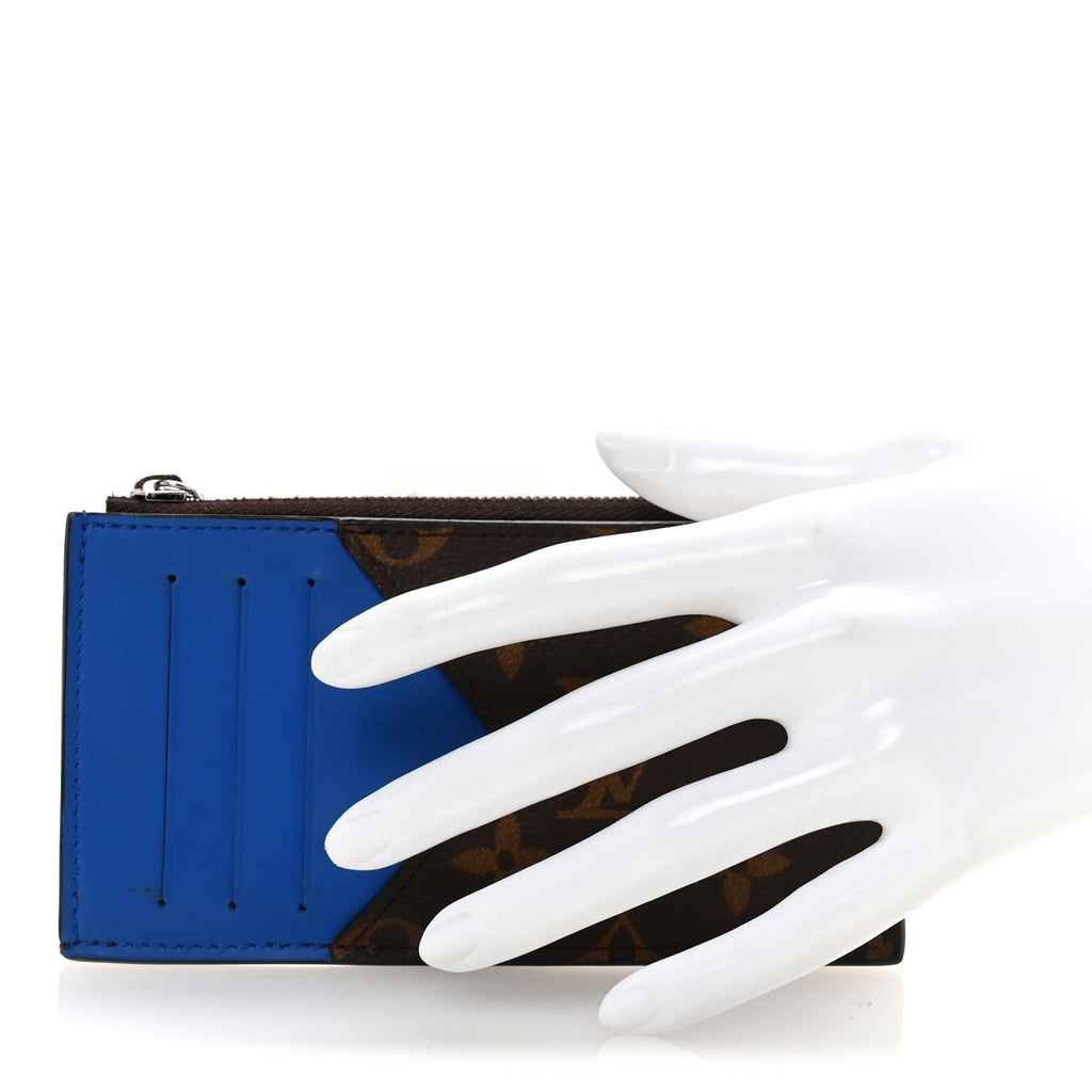 Monogram Calfskin Coin  Holder Indigo Blue