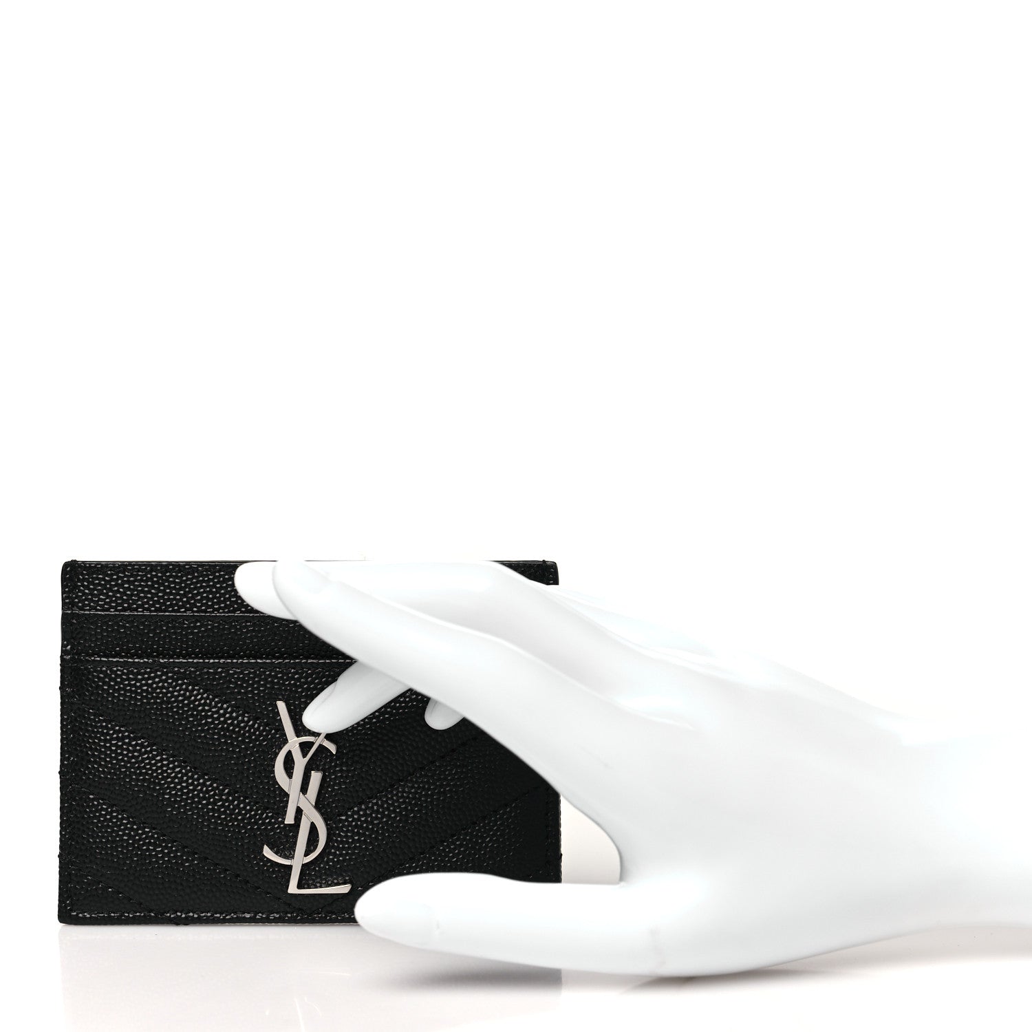 Grain De Poudre Matelasse Chevron Credit  Case Black