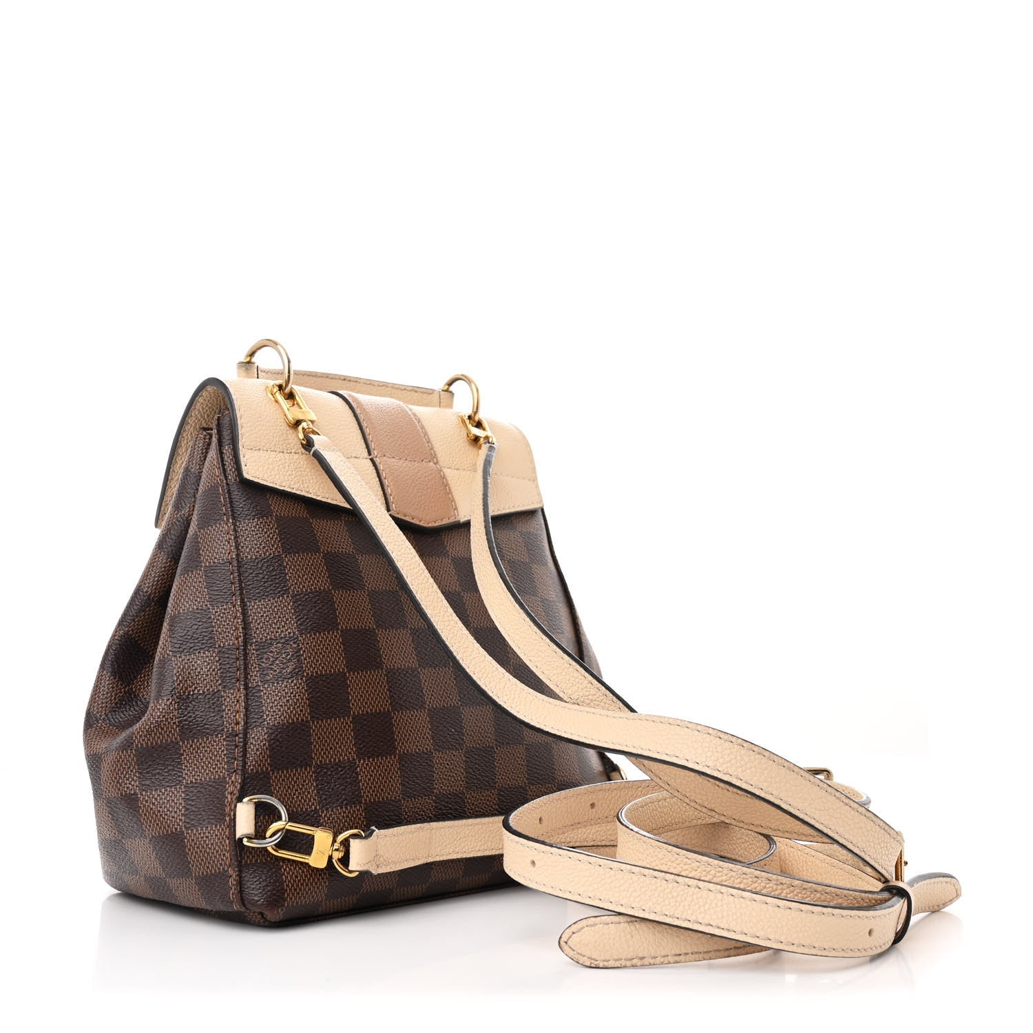 Damier Ebene Clapton Backpack Creme