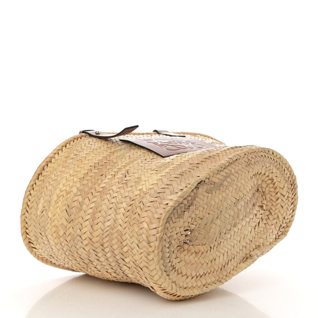 Raffia Basket Tote Bag Natural Tan