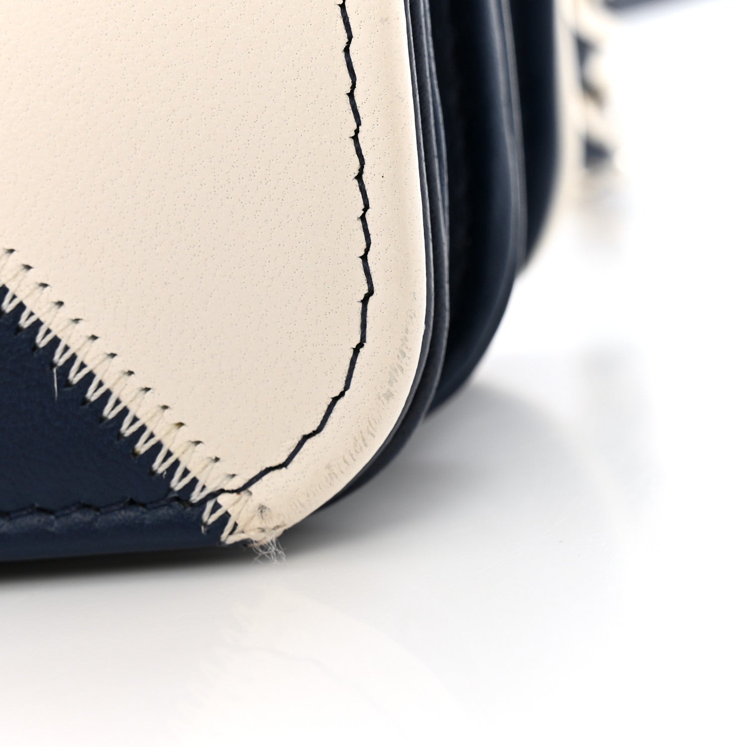 Lambskin Patchwork CC Tassel Crossbody Bag White Blue Red