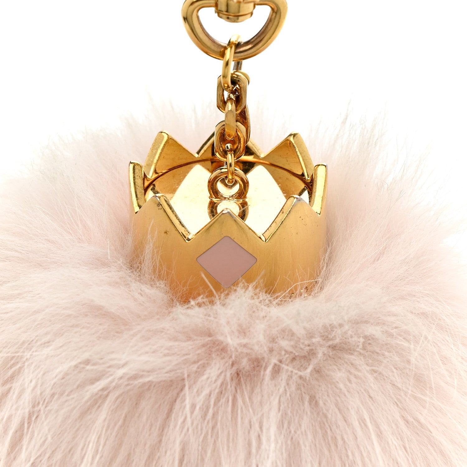 Fuzzy Bubble Bag Charm Light Pink