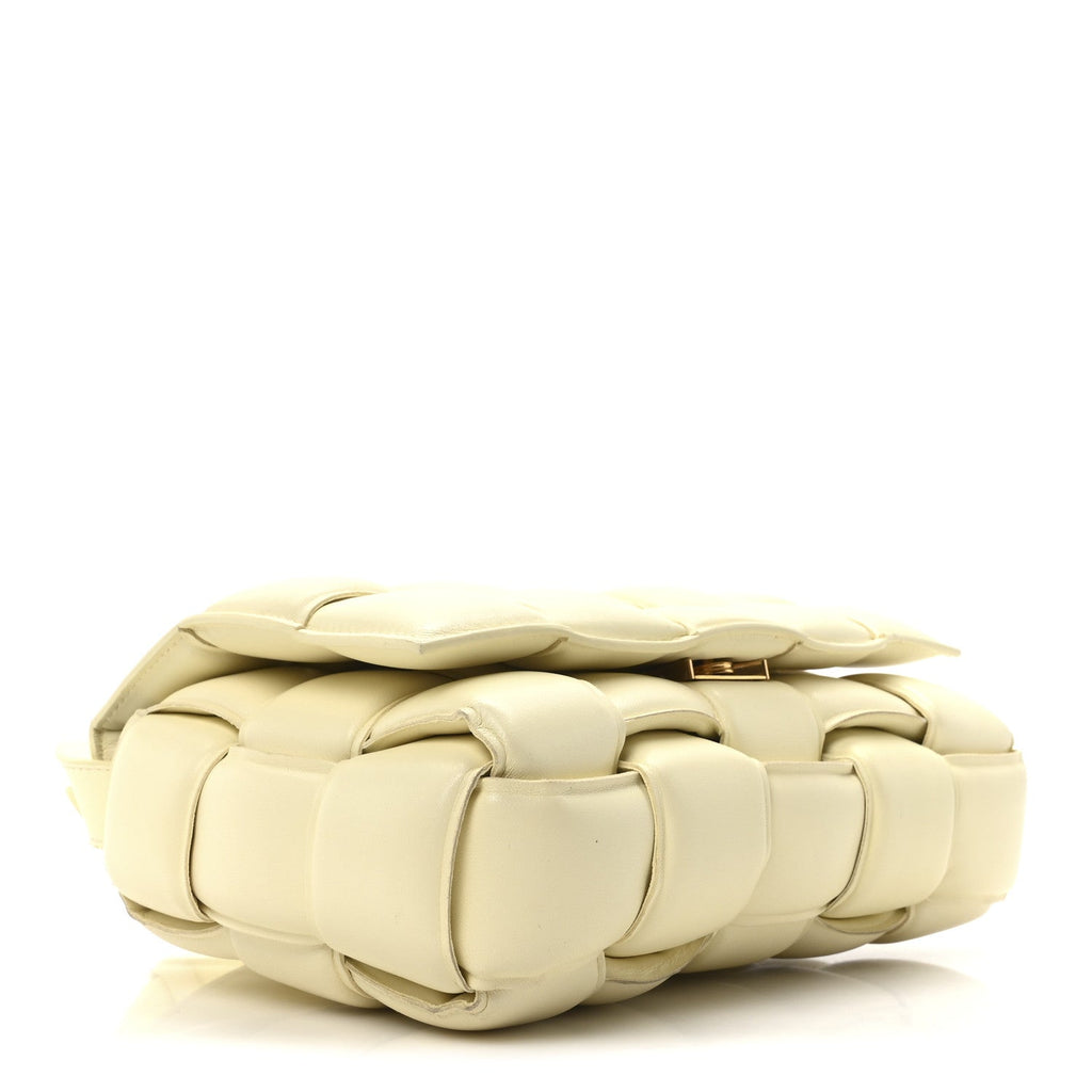 Nappa Maxi Intreccio Padded Cassette Crossbody Bag Zest