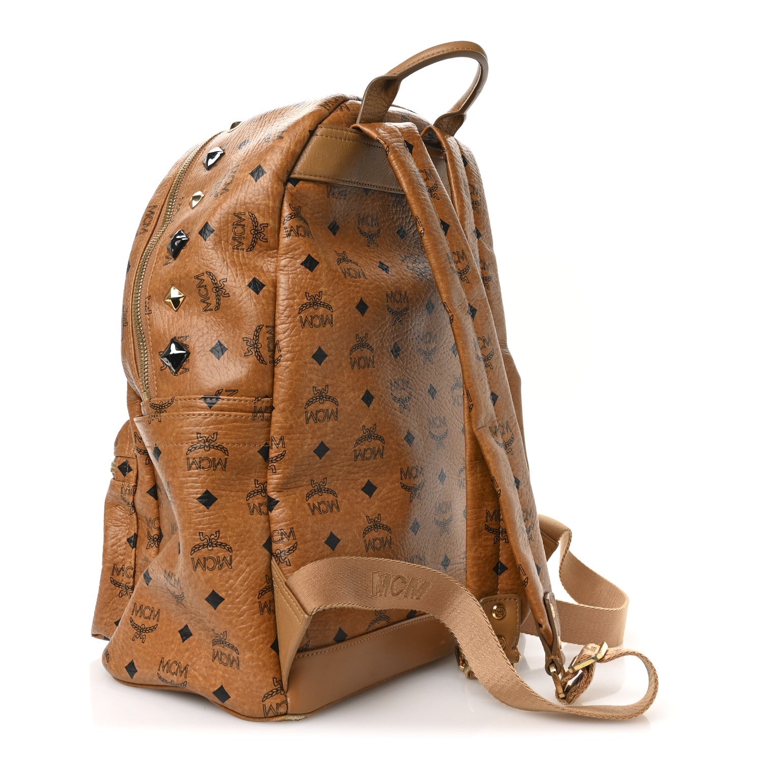 Visetos Studded Medium Stark M Backpack Cognac