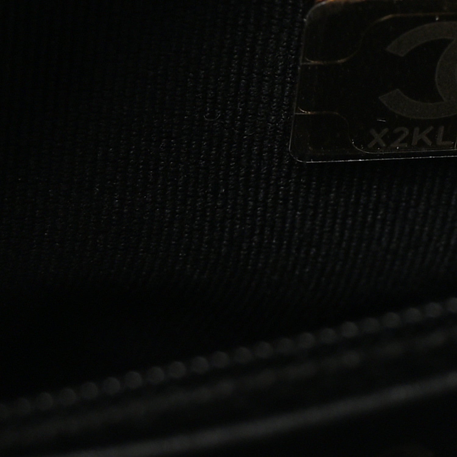 Shiny Aged Calfskin Quilted Nano Kelly Shopper Black