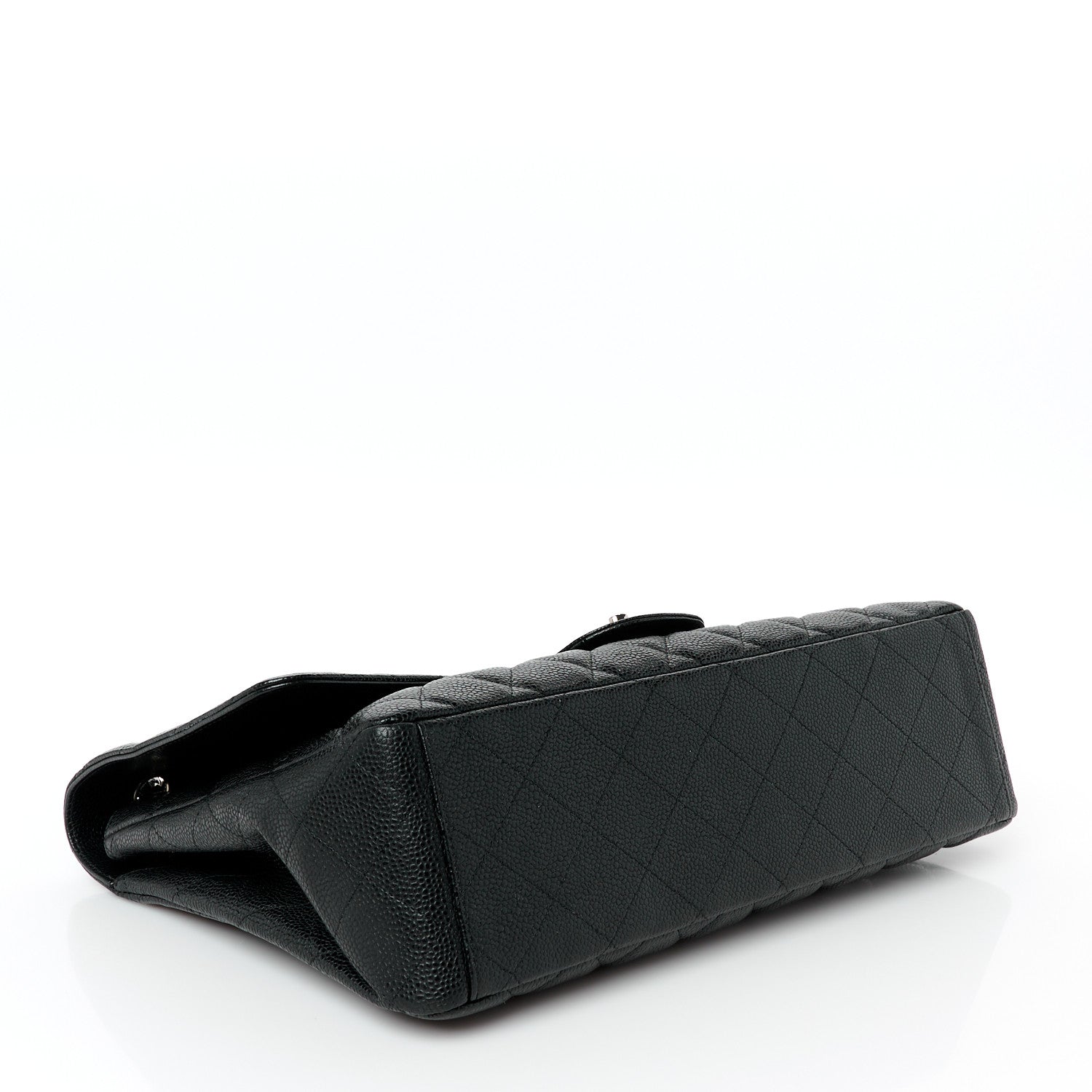 Caviar Quilted Maxi Single Flap Black