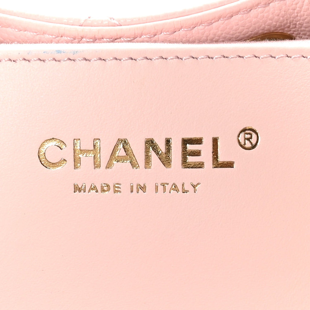 Caviar Quilted Small Chanel 25 Handbag Light Pink