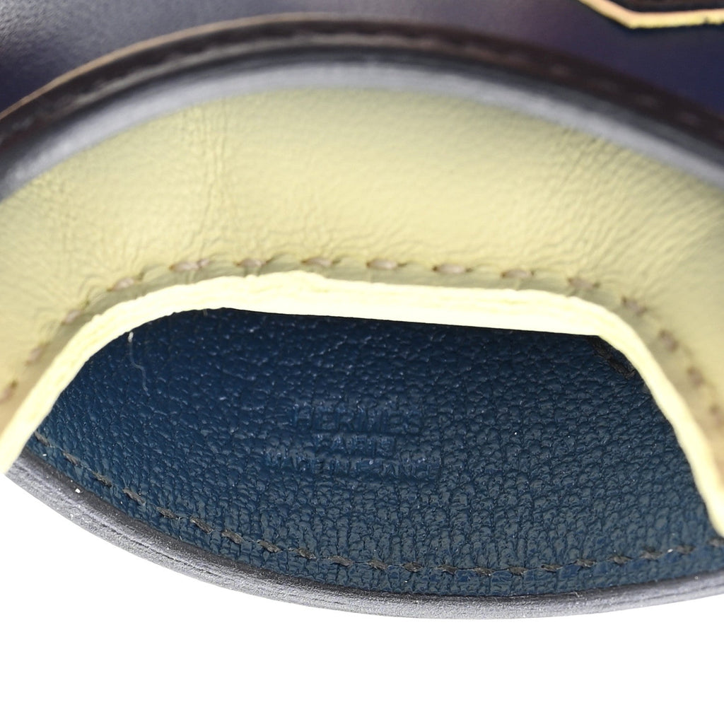 Milo Lambskin Grigri Rodeo Robeo Coeur Bag Charm PM Jaune Milton Bleu Nuit Bleu Tie