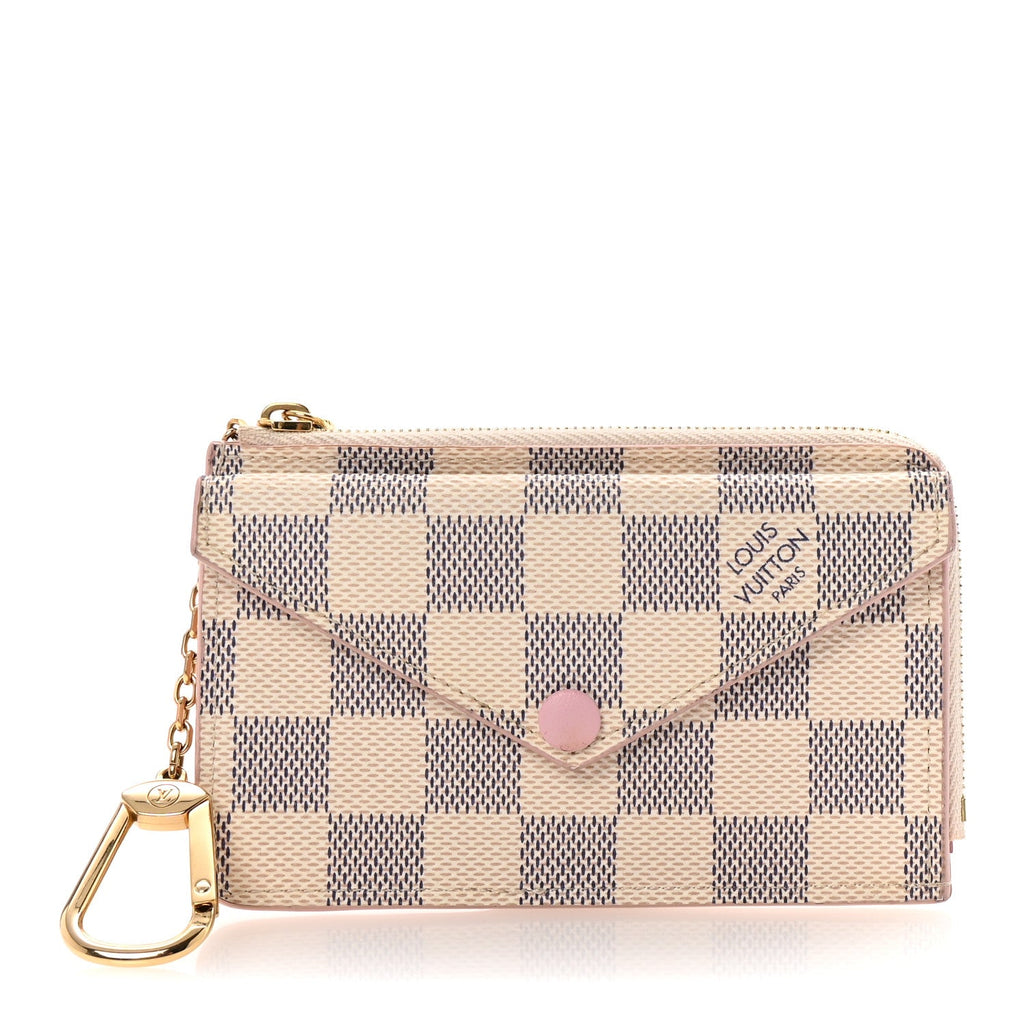 Damier Azur Recto Verso  Holder Rose Ballerine